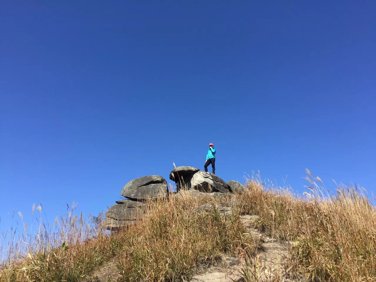 最爱那抹黄，深秋的武功山徒步之旅