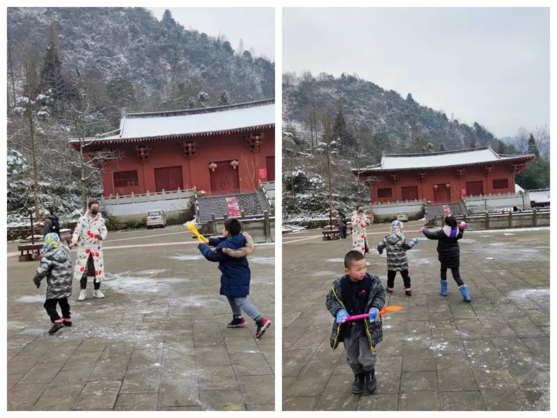 아무도 모르는 비밀스러운 곳에 살면서 안개가 자욱한 산에서 눈과 얼음 속을 하이킹하다