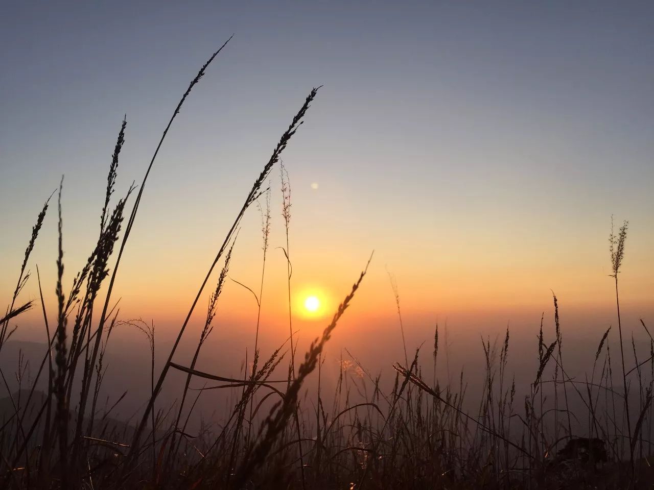 最爱那抹黄，深秋的武功山徒步之旅