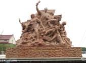 上海金山卫抗战遗址纪念园旅游攻略 之 金山卫保卫战抗战群雕
