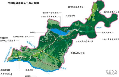 沈阳棋盘山旅游攻略 之 导游图