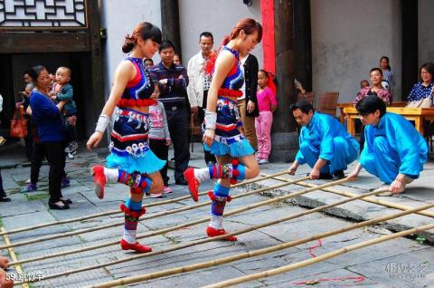 湖南黔阳古城旅游攻略 之 跳竹竿