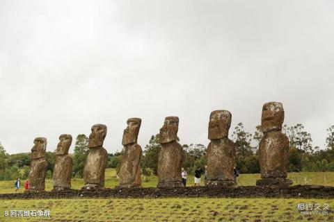 智利复活节岛旅游攻略 之 阿吉维石像群