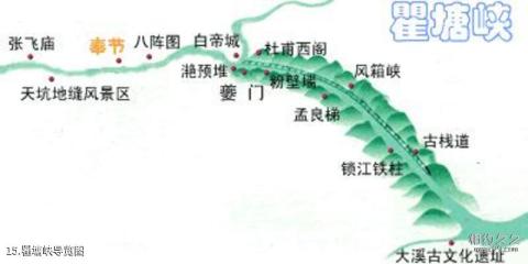 长江三峡风景区旅游攻略 之 瞿塘峡导览图