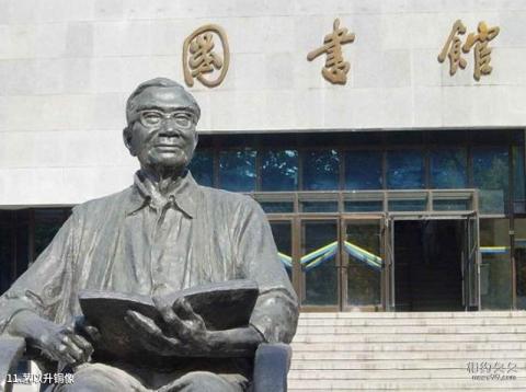 北京交通大学校园风光 之 茅以升铜像