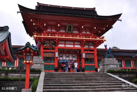 京都伏见稻荷大社旅游攻略 之 大社楼门