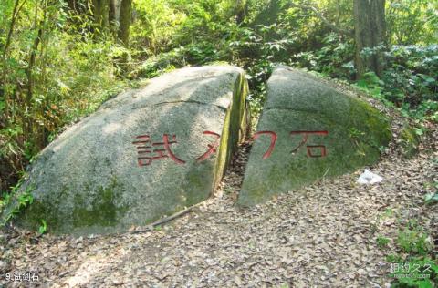 高安华林寨上游湖风景区旅游攻略 之 试剑石