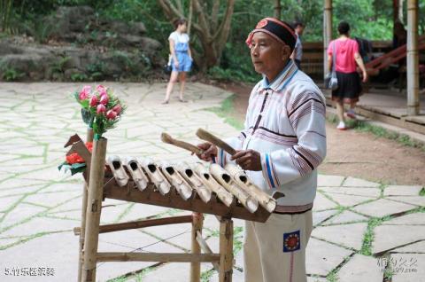 云南西双版纳基诺山寨旅游攻略 之 竹乐器演奏