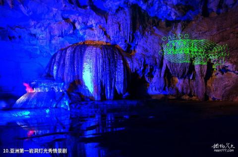 百色平果黎明通天河旅游景区旅游攻略 之 亚洲第一岩洞灯光秀情景剧