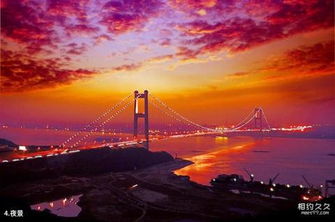 江苏江阴长江公路大桥旅游攻略 之 夜景