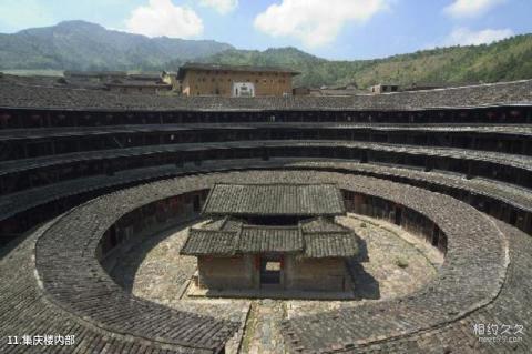 福建永定客家土楼旅游攻略 之 集庆楼内部