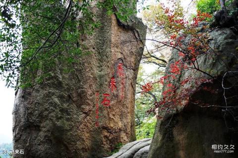 苏州天平山风景区旅游攻略 之 飞来石