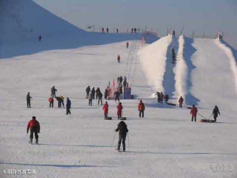 齐齐哈尔明月岛风景区旅游攻略 之 明月岛滑雪场