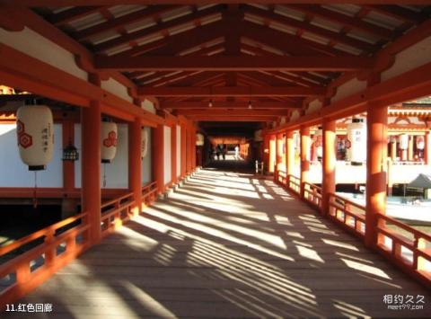 日本严岛神社旅游攻略 之 红色回廊