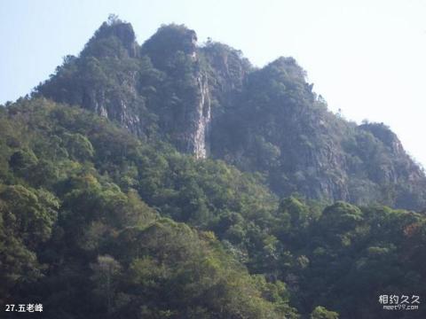 屏南白水洋鸳鸯溪旅游攻略 之 五老峰