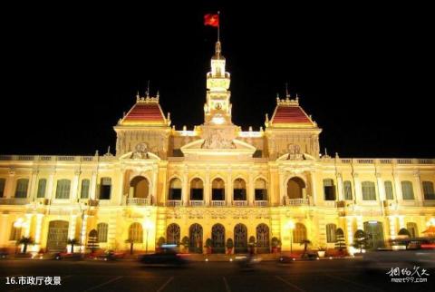 越南胡志明市旅游攻略 之 市政厅夜景