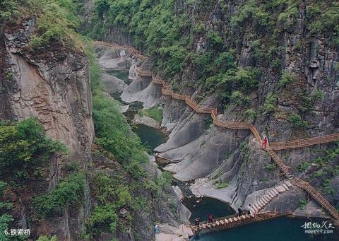 壶关太行大峡谷黑龙潭景区旅游攻略 之 铁索桥