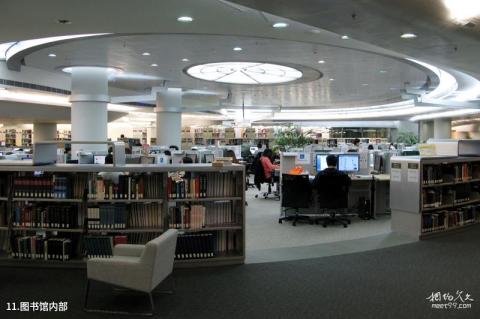 香港城市大学校园风光 之 图书馆内部