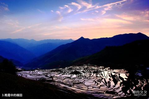 福建尤溪联合梯田旅游攻略 之 晚霞中的梯田