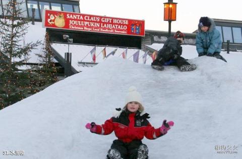 芬兰圣诞老人村旅游攻略 之 冰滑梯