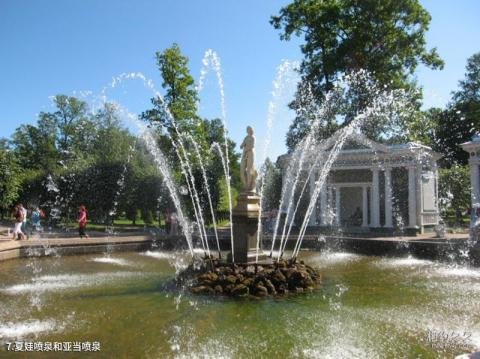 圣彼得堡夏宫旅游攻略 之 夏娃喷泉和亚当喷泉